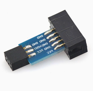 AVRISP USBASP ISP STK500 10PINから6PINアダプタープレートプログラマーアダプター - Product Image 1