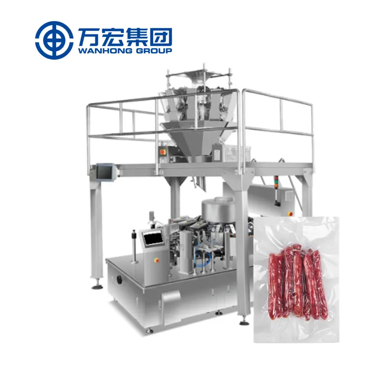 Автоматическая вакуумная упаковочная машина для мяса Wanhong