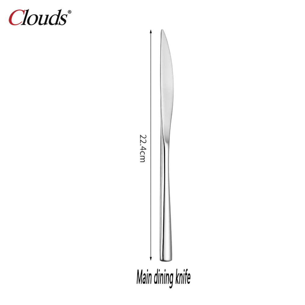 Silvery-Dinner knife