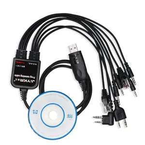 8 in 1 USB <strong>Programming</strong> Cable for Baofeng for Kenwood for TYT QYT <strong>Wouxun</strong> for Motorola Yaesu for Icom With CD Driver - Product Image 1
