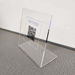 Acrylic <strong>QR</strong> <strong>Code</strong> Sign Custom Acrylic <strong>Scan</strong> Sign Printed Acrylic Sign - Product Image 4