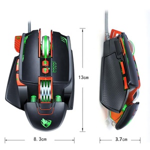OEM Logo programmazione meccanica con cavo Mouse da gioco 3200Dpi RGB luci colorate USB retroilluminato ottico per Desktop portatile impermeabile - Product Image 6