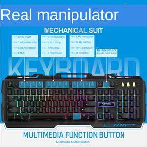Combos de teclado y ratón para juegos de alta calidad, 104 teclas, juegos ergonómicos de teclado y ratón SUB para ordenador con cable para jugadores - Product Image 4