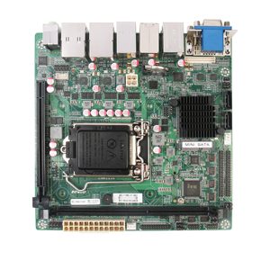 ECSUU Intel H110 LGA1151 cpu i3 i5 i7組み込みミニPCマザーボード、VGA DVI 10COM、銀行病院空港キオスクコンピューター用 - Product Image 2