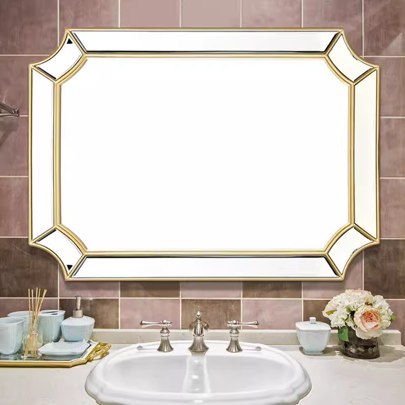 68*100cm gold hd silver mirror