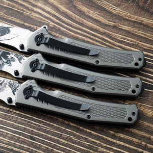 Atacado Personalizado Padrão Aço Inoxidável <span class=keywords><strong>Folding</strong></span> Knife G10 Handle para Outdoor Hunting Camping Survival