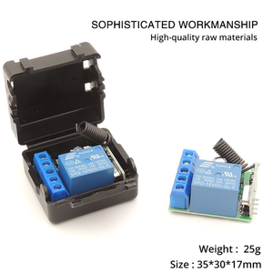DC12VシングルチャンネルリレーモジュールRFワイヤレススイッチレシーバーリモートコントロールトランスミッターDIYキット - Product Image 5