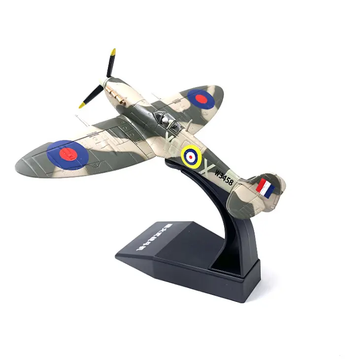 ZFmodel 1:72 britannique seconde guerre mondiale avion spitfire simulation alliage collection modèle d'avion ornements moulé sous pression véhicules jouets