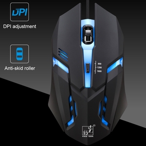 Ergonomico K2 USB LED retroilluminazione Mouse 1600DPI Gaming Hot cablato per Computer impermeabile per i giocatori per uso Desktop - Product Image 4
