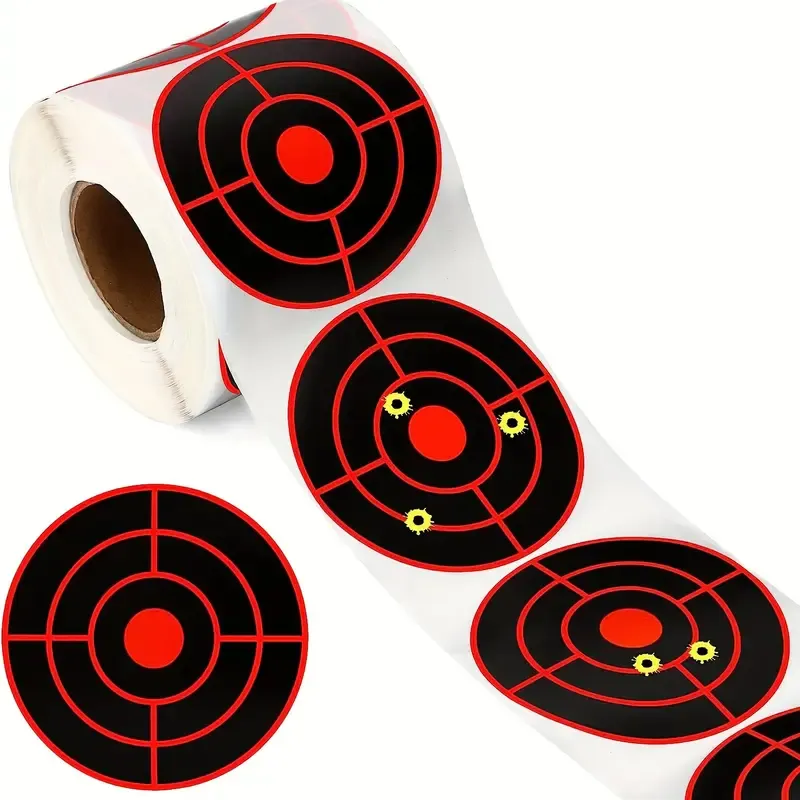 Customized splash shooting target paper stickers bow and arrow darts aiming target stickers