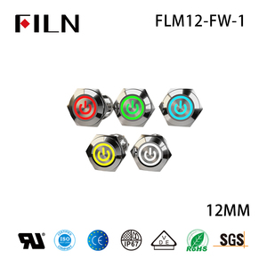 Factory 12mm Momentary <strong>Push</strong> <strong>Button</strong> <strong>Switch</strong> Mini Self-reset <strong>Button</strong> <strong>Switch</strong> with LED - Product Image 2