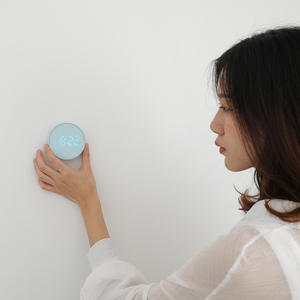 Semplice controllo vocale tocca vibrazione sveglia schermo luminoso timer cuore sveglia circolare - Product Image 4