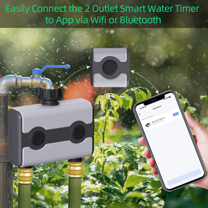 Timer per irrigazione automatica con Display LCD con sistema di irrigazione e irrigazione Wifi Timer per irrigazione a goccia Smart Home Garden - Product Image 2