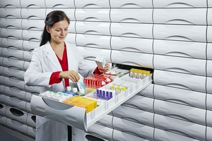 Cửa Hàng Dược Nội Thất Lưu Trữ Tủ Tùy Chỉnh Kim Loại Thuốc Ngăn Kéo - Product Image 5