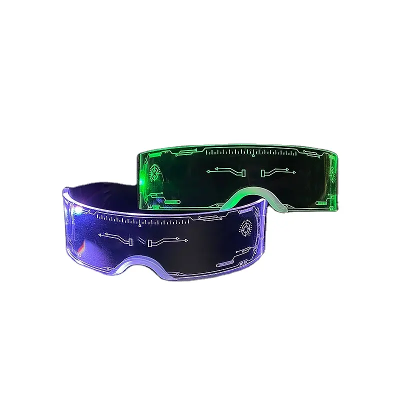 LED lighting technology glasses music festival stage performance bar disco sci-fi goggles