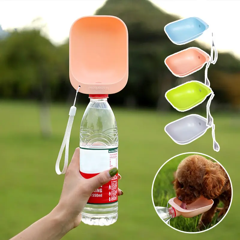 Botella de agua portátil a prueba de fugas para perros y gatos, dispensador de bebidas de viaje para mascotas, para caminar al aire libre, cubo de agua mágico, venta al por mayor