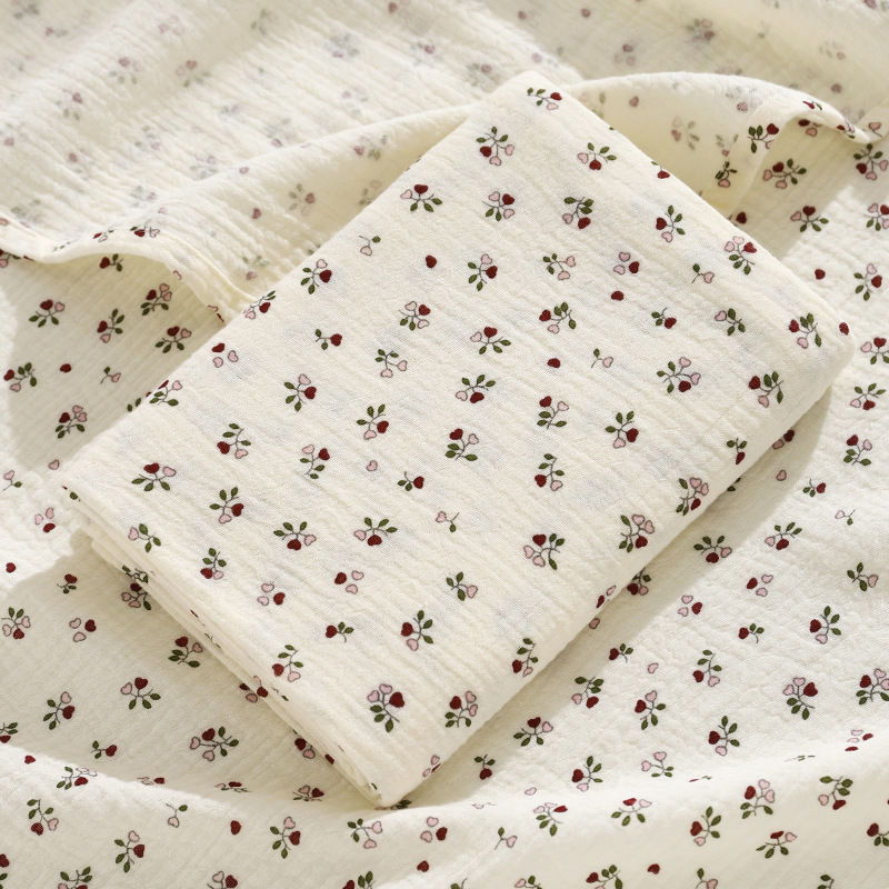 Sac simple double motif cœur fleuri