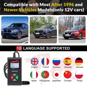 KINGBOLEN YA100 Car OBD2 Scanner YA-100 <strong>Code</strong> Reader for Check Engine Light <strong>O2</strong> <strong>Sensor</strong> EVAP Test On-Board Monitor Test PK CR3001 - Product Image 4