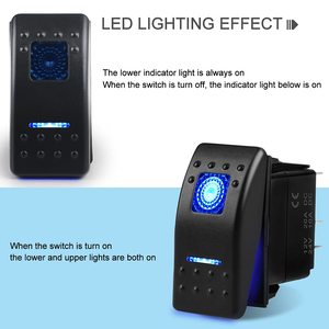 12V UTV ARB Carling Rocker anahtarı on Off 5PIN SPST LED ışık Bar anahtarları - Product Image 5