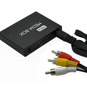 Mini Full 1080P HD <strong>Multi</strong> Media Player TV BOX 3 <strong>Outputs</strong> VGA/AV USB &amp; SD Card HDD Player Media Player Center + Remote <strong>Control</strong> - Product Image 1