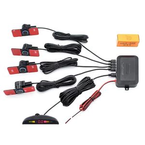GreenYi LED Display Car Vehicle Reverse <strong>Backup</strong> Radar <strong>System</strong> with 4PCS 16MM Flat Parking <strong>Sensors</strong> 12V for All Cars - Product Image 1