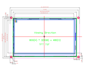 7 Inch TFT HMI <strong>LCD</strong> Module Screen 800*480 Basic <strong>Display</strong> with Resistive Touch Panel - Product Image 6