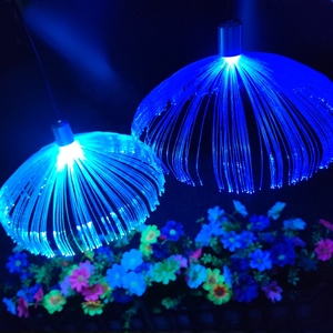 2022 Fashionable Jellyfish Fiber Optic <strong>Light</strong> 7 Colors Changeable Mini LED Jellyfish Pendant <strong>Light</strong> Event Holiday Lighting Decor - Product Image 4