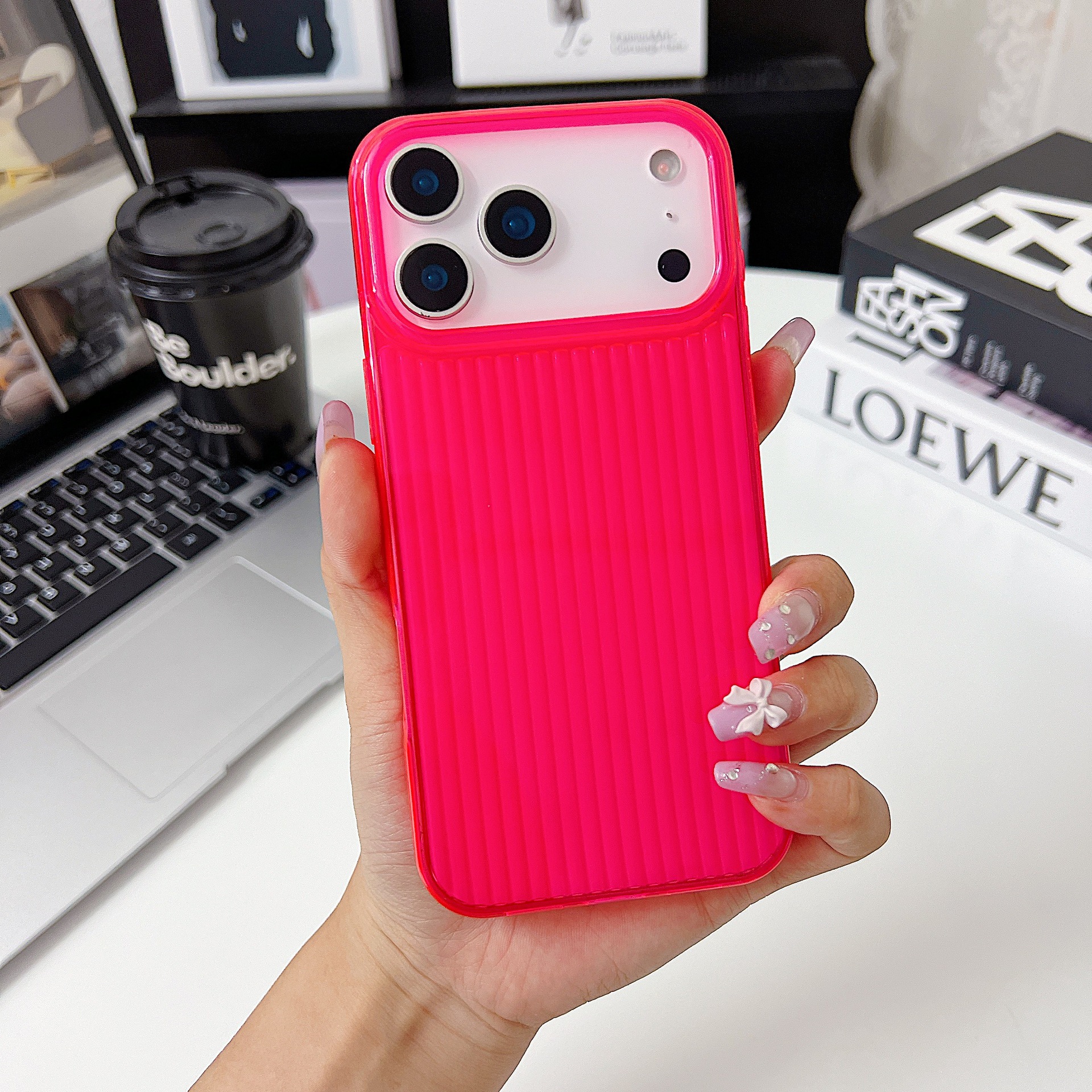 Transparent Rose Red Case
