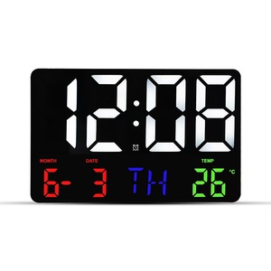 LongDeLi multifunzionale colorato orologio da parete a LED con telecomando digitale Count Down Display Timer temperatura settimana e calendario - Product Image 4
