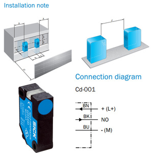 factory Outlet SICK IQ12-08NNSKW2S 1055438 <strong>INDUCTIVE</strong> <strong>PROXIMITY</strong> <strong>SENSORS</strong> IQB <strong>Rectangular</strong> 12 mm x 40 mm x 26 mm - Product Image 4