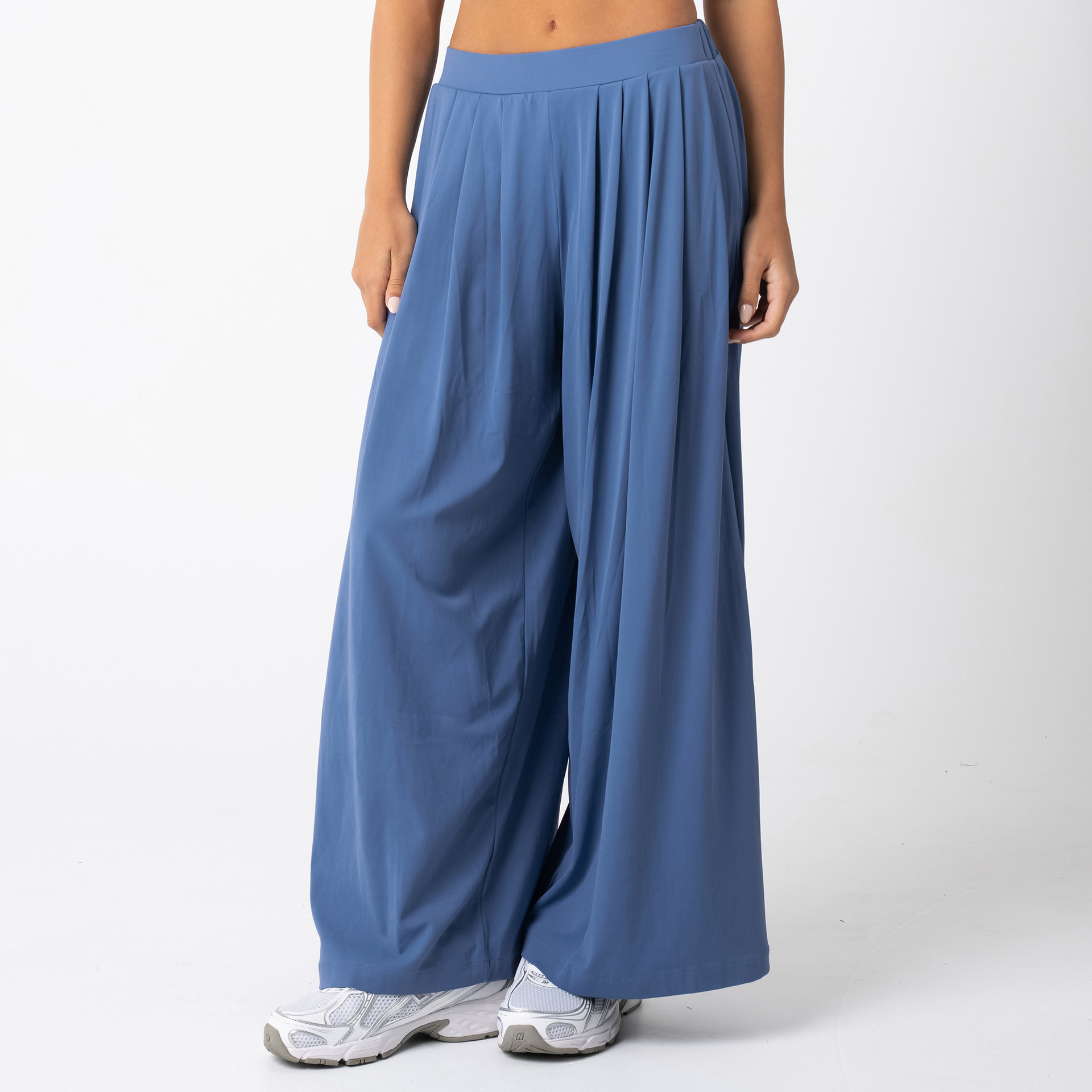 Pts2358-3p force bleu-pantalon droit surdimensionné