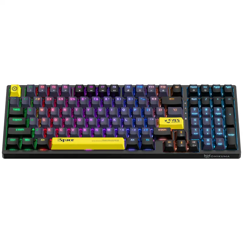 Hot Verkoop Mini Bedraad Toetsenbord Mechanisch Rgb Licht Achtergrondverlichting Led Pc Computerspel Gaming Toetsenbord