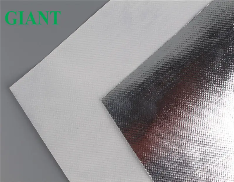 silver heat shield fabric aluminum foil backed polypropylene spunbond nonwoven attic insulation cover for export