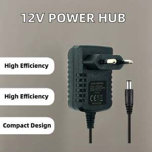 Più venduto 12V 1A DC regolatore di potenza di uscita adattatore 12V 2A Desktop 24W PC/ABS materiale opzioni di tensione multipla 5V 9V 12VDC 5A