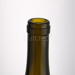 ขวดแก้วไวน์750มล. พร้อมไม้ก๊อกสีเขียวแบบโบราณประกายไวน์ใส - Product Image 3