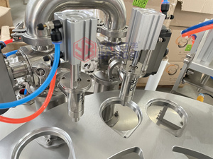 YB-FBJ2 otomatik yoğurt jöle K fincan dolum ve mühürleme makinesi çok fonksiyonlu bardak yapıştırma makinesi yoğurt kabı yapıştırma makinesi - Product Image 4
