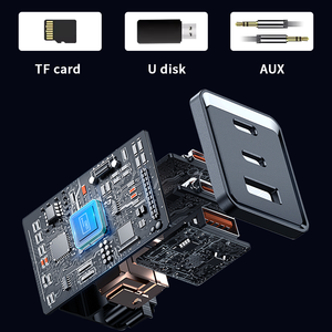 Reproductor de MP3 Universal para coche multifunción con Bluetooth extraíble de un solo Din, FM, USB, TF, entrada auxiliar, estéreo, 7 luces de colores, reproductor de música - Product Image 5