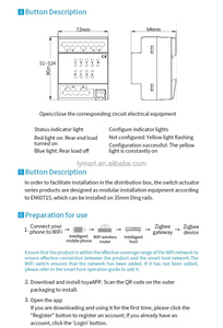 Tuya Wifi Zigbee Home 8 Gang 8 Channel Way pannello App controllo elettronica Wireless prodotto Smart Switch per la casa - Product Image 3