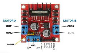 Modulo scheda di azionamento del motore a doppio ponte H L298N