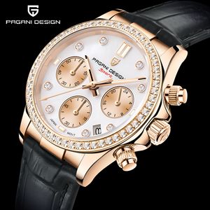 Multifunktion ale 36MM Damen Quarzuhren PAGANI DESIGN 1730 Mode Luxus Saphirglas Uhr Damen Geschenk montre homme