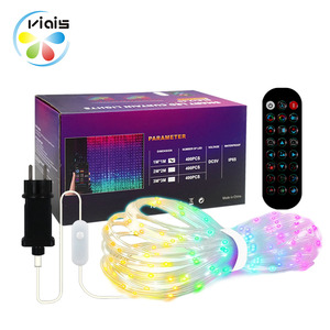 Multifunktion aler wasserdichter Smart Colour ful Curtain Light String App Controller mit optimaler Farbwechsel-LED für drinnen oder draußen - Product Image 1
