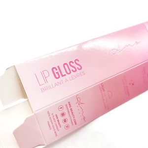 Özel kabartmalı LOGO pembe kozmetik kağit kutu vakıf ruj parlak laminasyon kağit kutu es - Product Image 2