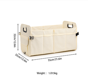 Araba saklama kutusu katlanabilir araba gövde saklama kutusu su geçirmez Oxford bez çok katmanlı büyük alan - Product Image 5