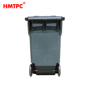 Contenedor de basura de estructura de pie de 200L para clasificar cubos de basura de plástico de reciclaje Gestión de cubos de basura