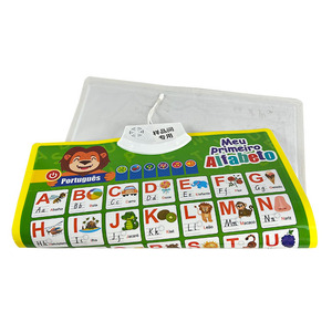 Brezilya portekizce ve İngilizce alfabe öğrenme Poster Daycare öğretici oyuncaklar duvarlar için konuşuyor