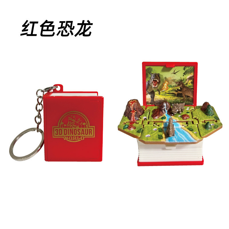 Emballage en sachet OPP motif dinosaure rouge