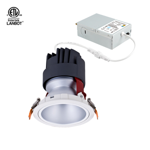 Lanbot ETL 3 "4" 5 "6" 8 "<span class=keywords><strong>LED</strong></span>ラウンド深い後悔Downlight-<span class=keywords><strong>18</strong></span>ワット、CCT 3500K、120V、シルバーリフレクター/ホワイトシントリム