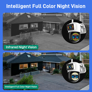 DIFANG 8MP 10X Zoom WiFi güvenlik kamerası açık, 3 Lens 2 ekran iki yönlü ses, hareket algılama kablosuz güvenlik IP kamera - Product Image 6