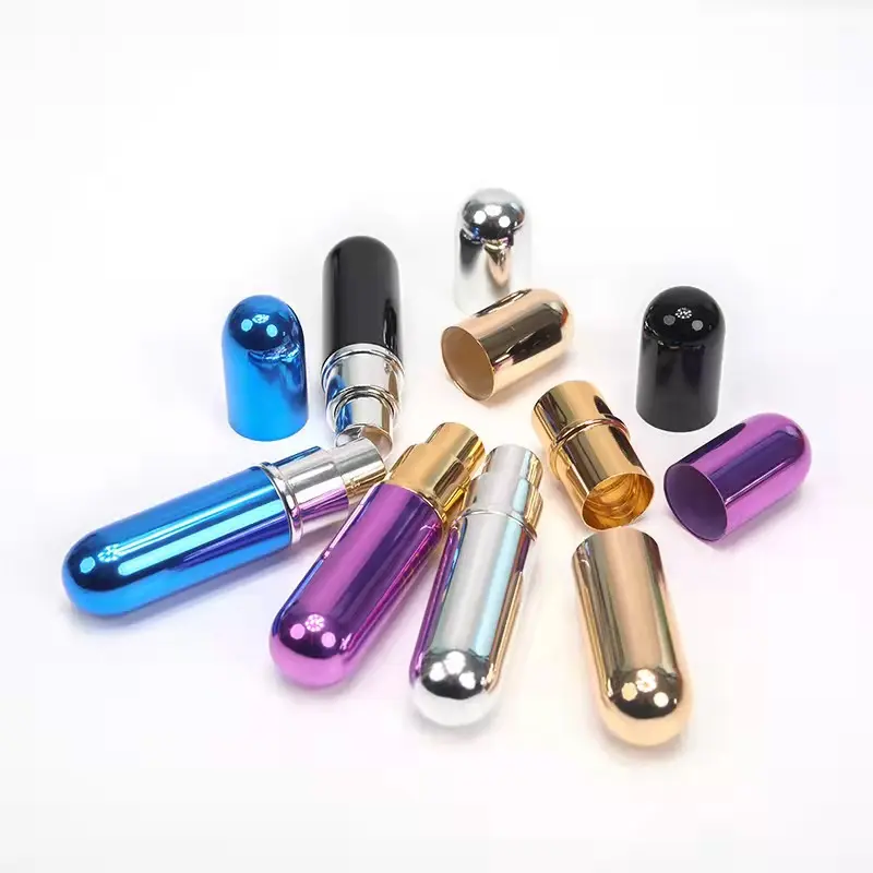 Hot Koop Spot Travel Size Parfum Tube 5Ml Mini Hervulbare Lege Verstuiver Pomp Aluminium Parfum Spray Fles