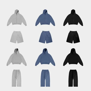 500gsm polar ağır Streetwear kırpılmış artı boyutu termal Hoodie boş düz renk çift katmanlı Hoodie erkekler için